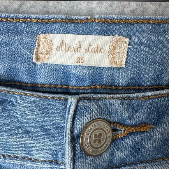 Altar’d State Jeans Women’s 28 Patchwork Flared High Rise Stretch Boho Hippie - Picture 4 of 11